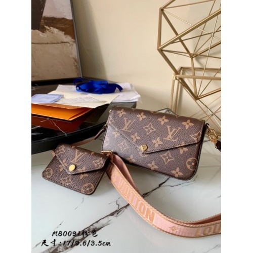 LV FELICIE STRAP & GO Pink M80091