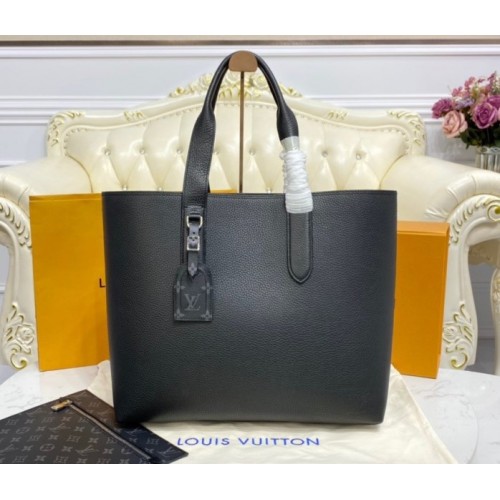 Louis Vuitton Giant Cabas Voyage Black Leather Bag