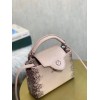 Louis Vuitton Capucines Mini Pink Lizard Leather 21cm