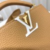 Louis Vuitton M21798 Capucines Mini Brown Leather Bag