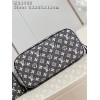 Louis Vuitton Neverfull Gray Denim MM Bag