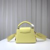 Louis Vuitton M21798 Capucines Mini Yellow Leather Bag