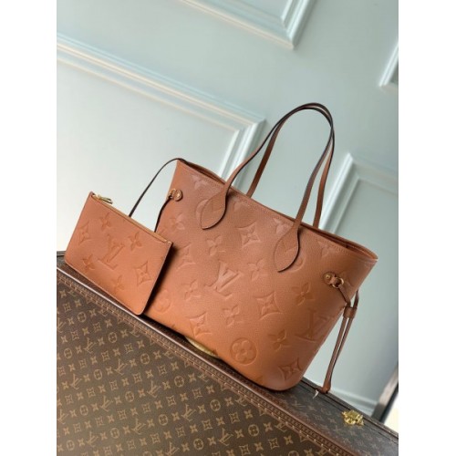 Louis Vuitton brown MM neverfull bag