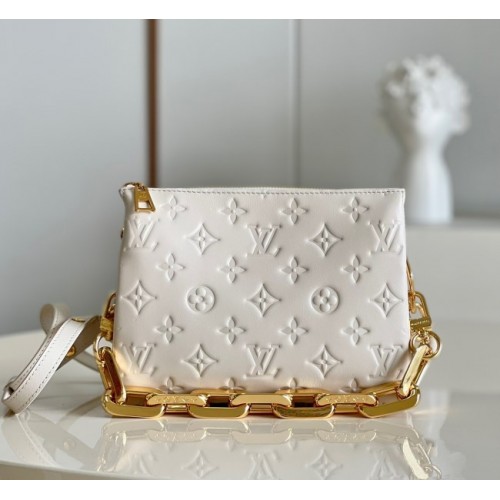 Louis Vuitton coussin white BB red bag