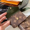 LV FELICIE STRAP & GO Green Strap M80091