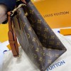Louis Vuitton Flower Tote Shoulder Brown Bag M43550