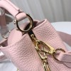 Louis Vuitton M21798 Capucines Mini Pink Leather Bag