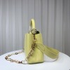 Louis Vuitton M21798 Capucines MM Yellow Leather Bag