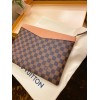 Louis Vuitton Pouch Wallet Gray/ Beige / Red