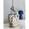 Louis Vuitton White Neverfull Maletage M46040
