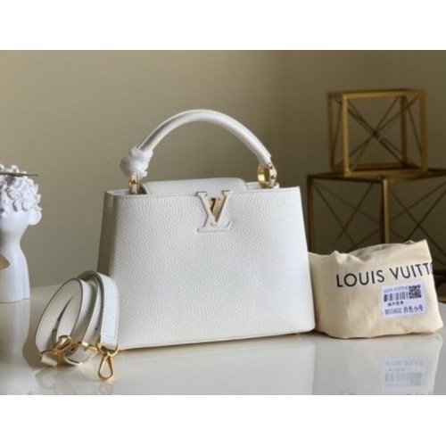 Louis Vuitton Capucine White PM