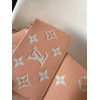 Louis Vuitton Neverfull bicolor cream pink monogram bag 35cm