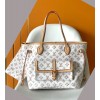 Louis Vuitton Neverfull buci box white MM bag