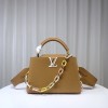 Louis Vuitton M21798 Capucines BB Brown Leather Bag