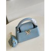 Louis Vuitton Capucines Mini Taurillon Blue Bag