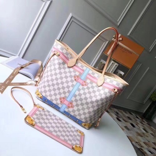 Preorder: Lv neverfull trunk summer collection 2018 azure hand bag sling