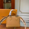 Louis Vuitton Alma BB Ebene Canvas Handbags Orange