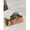 Louis Vuitton BB Capucines snake leather handle brown bag