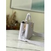 Louis Vuitton Capucines PM White Bag