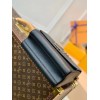 Louis Vuitton Twist MM Black Leathers M58688