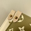 Louis Vuitton Onthego MM Khaki Green/ White Bag