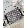 Louis Vuitton Side Trunk Gray Denim Bag