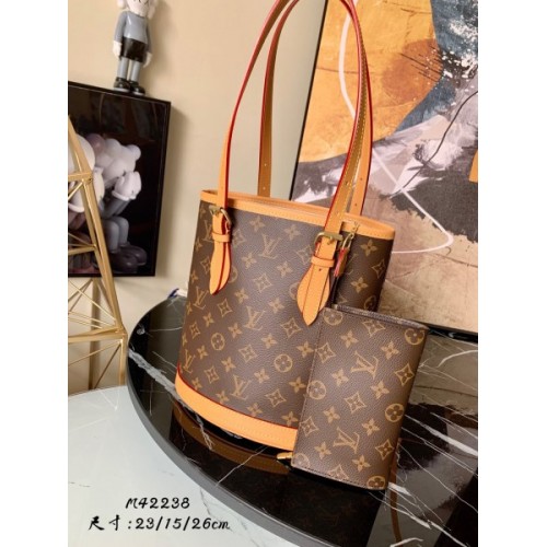 Louis Vuitton Petit Bucket Shoulder Bag M42238