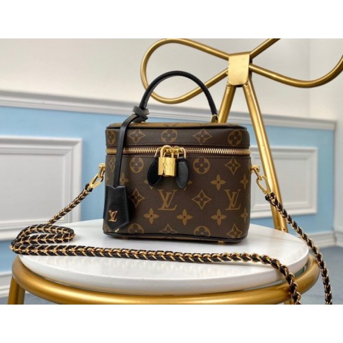 LV Vanity PM Monogram Canvas Dark Brown Bag