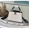 Louis Vuitton Capucines BB ecru canvas black bag
