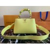 Louis Vuitton Capucines MM Yellow Bag