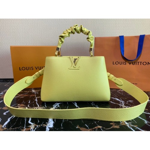 Louis Vuitton Capucines MM Yellow Bag