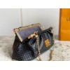 Louis Vuitton 2023 Monogram S Lock Black Clutch M46544