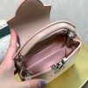Louis Vuitton Capucines Mini Pink Lizard Leather 21cm