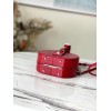 LV Petite Boite Chapeau Crocodile Red leather M43514