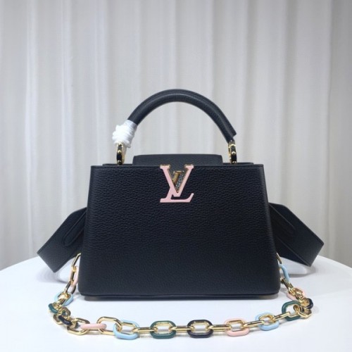 Louis Vuitton M21798 Capucines BB Black Leather Bag