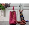 Louis Vuitton Hot Pink Crocodile Capucines PM