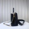 Louis Vuitton M21798 Capucines MM Black Leather Bag