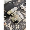 Louis Vuitton Petite Malle Gray Denim Bag