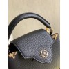 Louis Vuitton Capucines Mini Bag Taurillon Black M56848