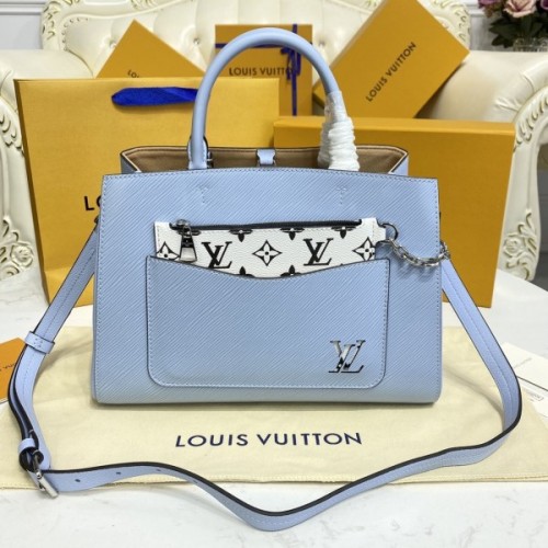 Louis Vuitton Marelle Tote MM Blue Bag