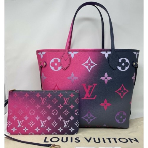 Louis Vuitton Neverfull Midnight Fuchsia Tote Bag