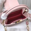 Louis Vuitton M21798 Capucines Mini Pink Leather Bag