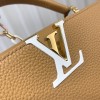 Louis Vuitton M21798 Capucines MM Brown Leather Bag