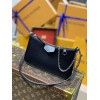 LV Easy Pouch On Strap Epi Leather in Black M80471