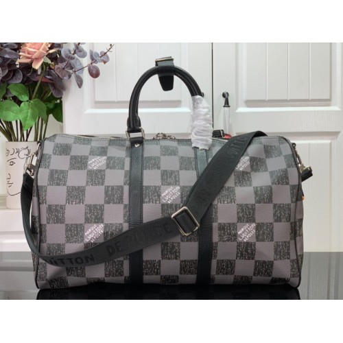 Louis Vuitton Keepall Bandoulière 45 Gray N80404