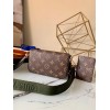 LV FELICIE STRAP & GO Green Strap M80091