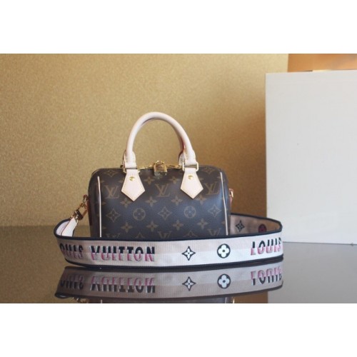 Louis Vuitton 20 pink strap speedy