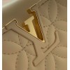 Louis Vuitton Quilting Capucines PM Cream 27cm