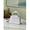 Louis Vuitton Capucines Mini White Bag