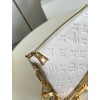 Louis Vuitton coussin white BB red bag